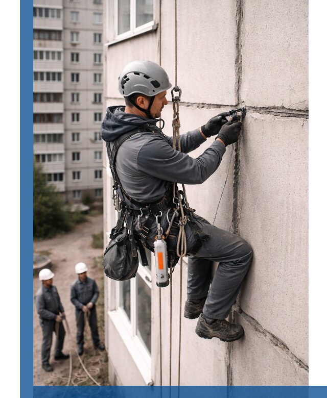 Обследование межпанельных швов и герметизация в Нефтеюганске