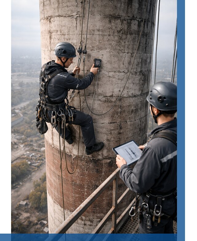 Обследование дымовой трубы в Нефтеюганске от 8134 р. | ВЫСОТНИК-Нфт