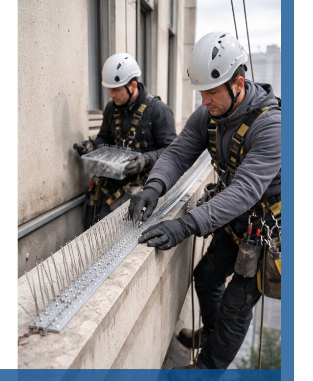 Установка шипов от птиц в Нефтеюганске от 864 р. | ВЫСОТНИК-Нфт